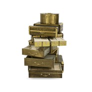 Coffre - fort de luxe 145-Boheme - Gold luxury safe with intricate details - Pacific Compagnie.