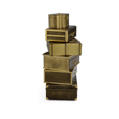 Coffre - fort de luxe 145-Boheme - High-end polished brass safe in gold color - Pacific Compagnie.