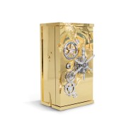 Coffre - fort de luxe 145-Millionaire - High-end safe with gold and silver accents, made from stainless steel and wood - Pacific