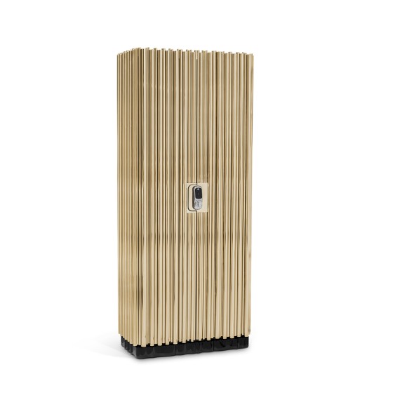 Coffre - fort de luxe 145-Symphony - Secure storage in a sleek black and gold design - Pacific Compagnie.