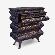 Commode 145 - Crochet - Commode avec intérieur rembourré et structure en bois - Pacific Compagnie.