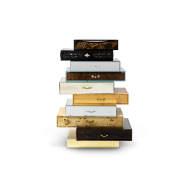 Commode 145 - Frank - Luxurious gold leaf commode with copper accents - Pacific Compagnie.