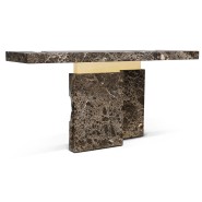 Console 145 - Empire - Sophisticated empire-style console with mixed materials and natural colors - Pacific Compagnie.