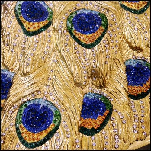 Sculpture Golded Peacock