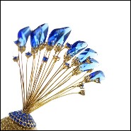 Sculpture PC - Golded Peacock - Or - Pacific Compagnie.