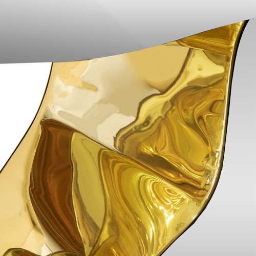 Console 145 - Lapiaz - Luxury wooden console table with brass accents, available in various colors - Pacific Compagnie.