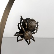 Console 145 - Metamorphosis - Unique console with metamorphosis pattern and luxurious brass and wood materials - Pacific Compagn