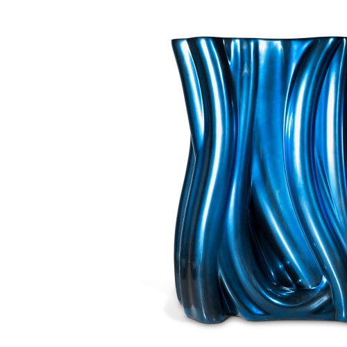 Console 145 - Monochrome - Console en bleu et or, design contemporain - Pacific Compagnie.