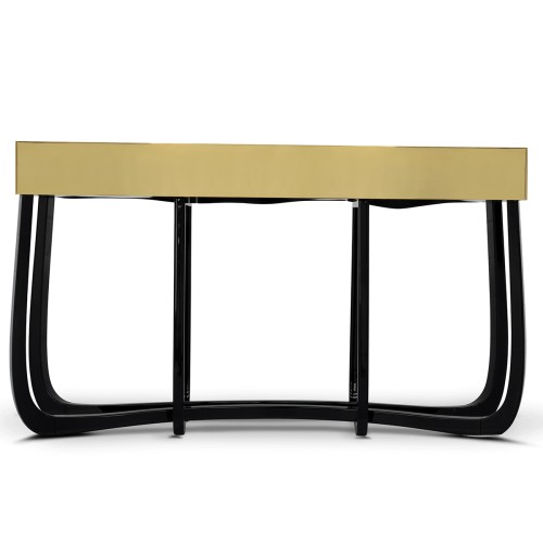 Console 145 - Sinuous - Exclusive console table with sinuous design and gold accents - Pacific Compagnie.