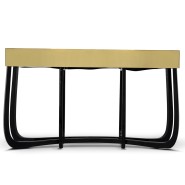 Console 145 - Sinuous - Exclusive console table with sinuous design and gold accents - Pacific Compagnie.