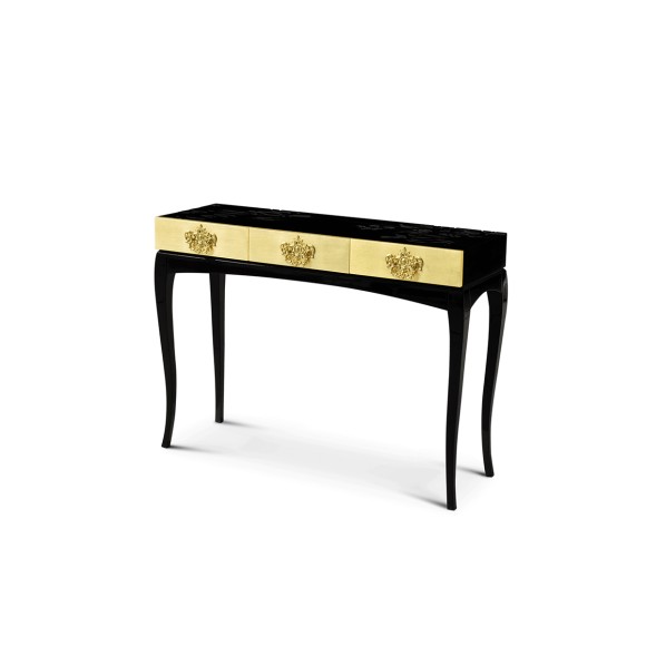 Console 145 - Trinity - Console en bois naturel avec une touche de palissandre - Pacific Compagnie.