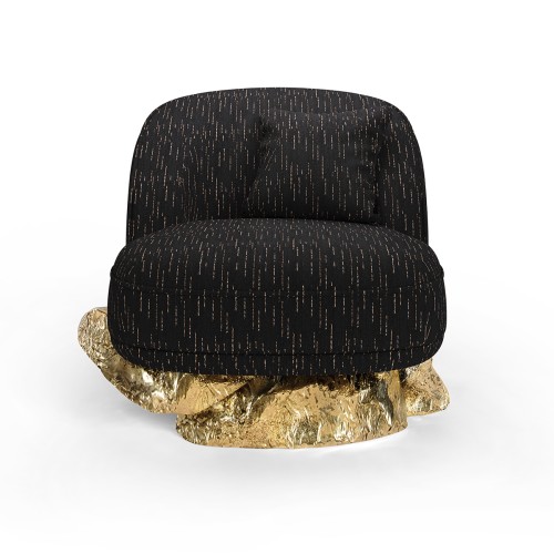 Fauteuil 145 - Angra - High-quality armchair with wooden base and polyester upholstery - Pacific Compagnie.