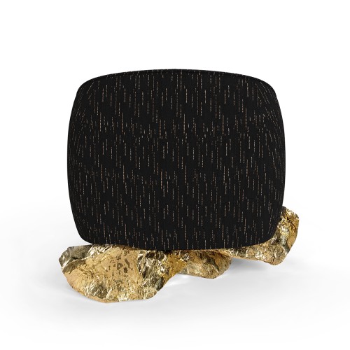 Fauteuil 145 - Angra - Elegant and luxurious baltic black armchair with foam - Pacific Compagnie.