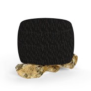 Fauteuil 145 - Angra - Elegant and luxurious baltic black armchair with foam - Pacific Compagnie.