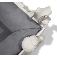 Fauteuil 145 - Versailles - Fauteuil de décoration en bois et acrylique avec structure en bois solide et finitions de haute qual