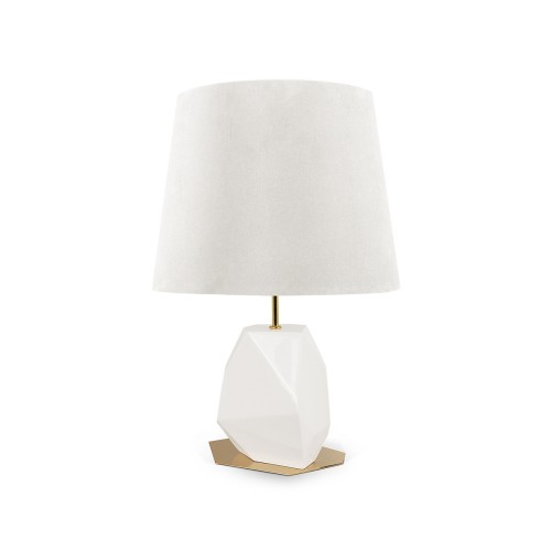 Lampe de table 145 - Feel Big - Lampe de table avec design unique en fibre de verre et argent - Pacific Compagnie.