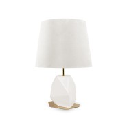 Lampe de table 145 - Feel Big - Lampe de table avec design unique en fibre de verre et argent - Pacific Compagnie.