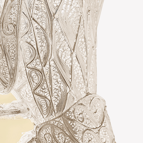 Lampe murale 145 - Filigree Cricket - Éclairage mural en laiton plaqué or, design élégant - Pacific Compagnie.