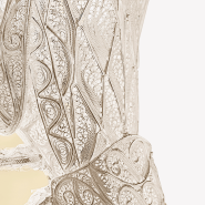 Lampe murale 145 - Filigree Cricket - G9 lamp wall fixture in polished brass and gold-plated brass - Pacific Compagnie.