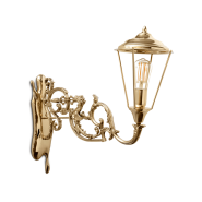 Lampe murale 145 - Lumiere - Exquisite pane glass lantern wall lamp, brass material and stylish design - Pacific Compagnie.