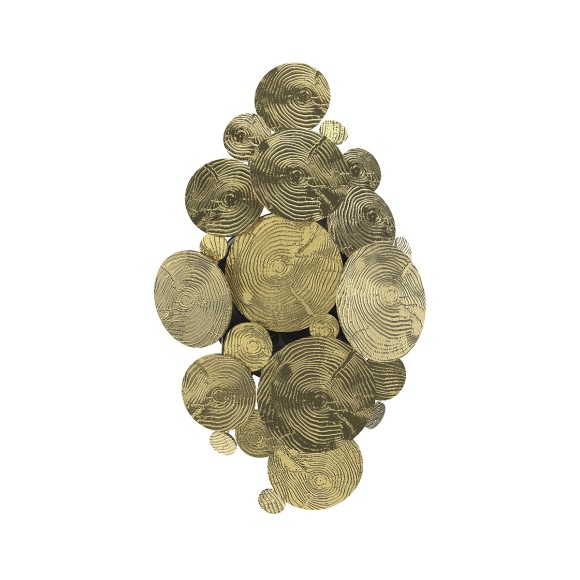 Lampe murale 145 - Newton - Gold plated brass wall lamp with black lacquered metal details - Pacific Compagnie.