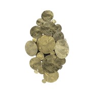 Lampe murale 145 - Newton - Gold plated brass wall lamp with black lacquered metal details - Pacific Compagnie.