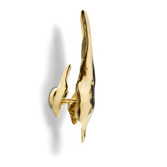 Lampe murale 145 - Soleil Sconce - Lampe murale en laiton avec patine, petite taille avec ampoules G9 - Pacific Compagnie.