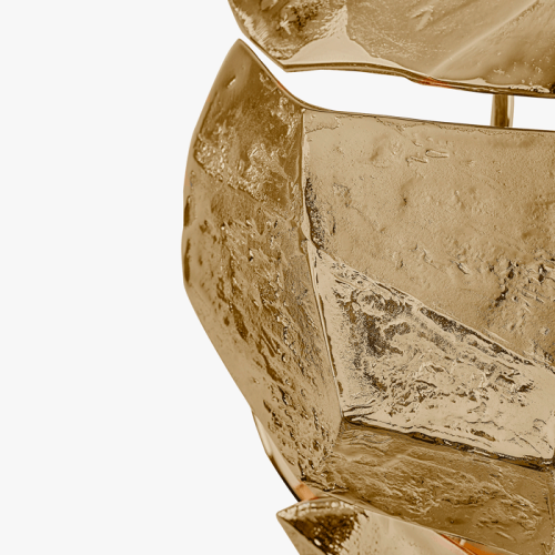 Lampe murale 145 - Supernova - Brass-colored luxury wall light with double G9 bulb fixture - Pacific Compagnie.