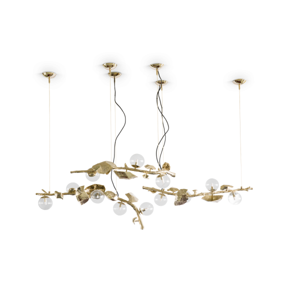 Lampe suspension 145 - Hera - Lampe suspension en laiton, modèle 145-Hera - Pacific Compagnie.