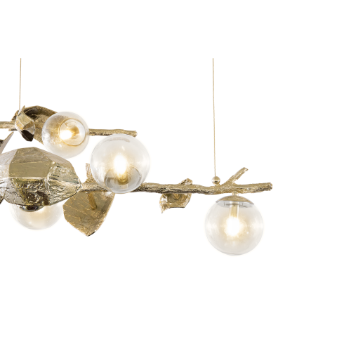 Lampe suspension 145 - Hera - Exquisite Boca Do Lobo brass suspension lighting - Pacific Compagnie.