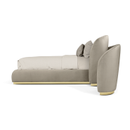 Lit 145 - Odette - Sophisticated bedroom furniture with foam and velvet cushioning - Pacific Compagnie.