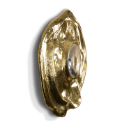 Miroir 145 - Angra - Luxury brass mirror with nickel accents - Pacific Compagnie.