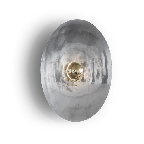 Miroir 145 - Metamorphosis - Contemporary mirror with stainless steel and brass combination, sleek design - Pacific Compagnie.