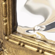 Miroir 145 - D. Dinis Fragmented - Miroir en or vieilli avec miroirs clairs et cadre en feuille d'or - Pacific Compagnie.