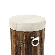 Tabouret 162 - White Buffalo - Cuir - Pacific Compagnie.
