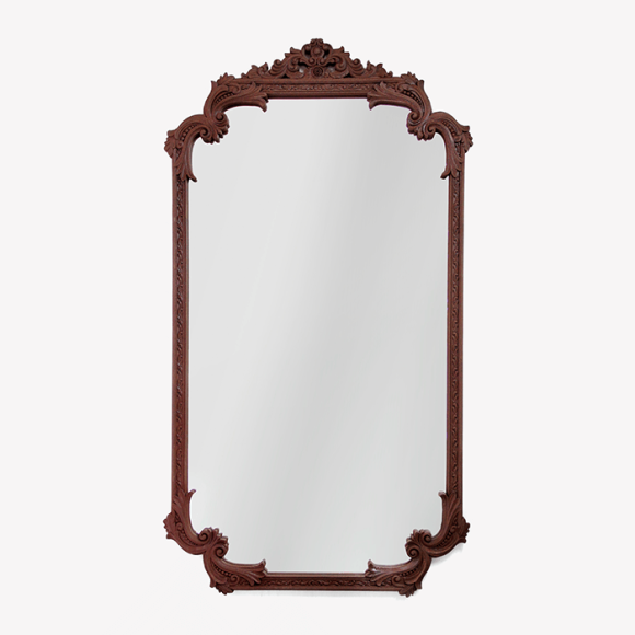 Miroir 145 - Louis XVI - Décoration murale en miroir avec cadre en bois rouillé - Pacific Compagnie.