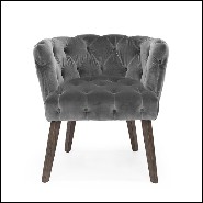 Chaise 162 - Home Capiton - Classic Abhika chair with timeless design and capiton detail - Pacific Compagnie.