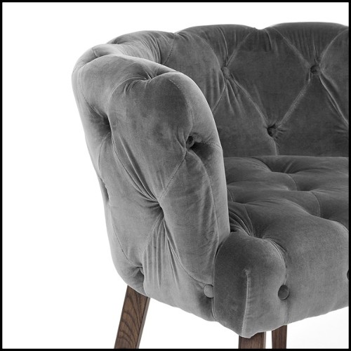 Chaise 162 - Home Capiton - Upholstered Chair Abhika with cushion - Pacific Compagnie.