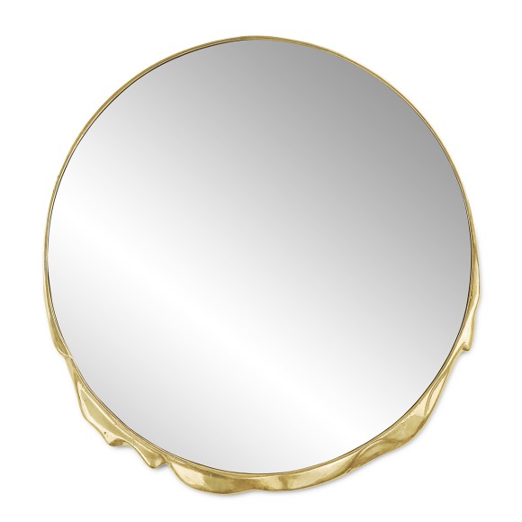 Miroir 145 - Magma - Boca Do Lobo polished casted aluminium decorative mirror - Pacific Compagnie.