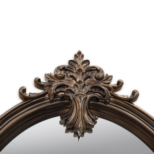 Miroir 145 - Marie Antoinette - Miroir décoratif, style antique, bois laqué noir - Pacific Compagnie.