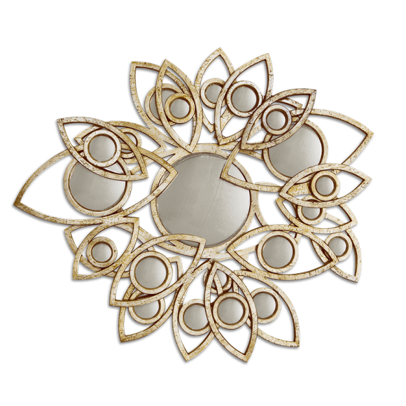 Miroir 145 - Neapoli | Miroir en argent avec patine translucide - Pacific Compagnie.