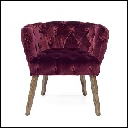 Chaise 162 - Home Capiton - Modern living room chair Abhika with armrests - Pacific Compagnie.