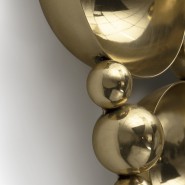 Miroir 145 - Newton | Miroir or en laiton plaqué, idéal pour une décoration intérieure luxe - Pacific Compagnie.