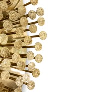 Miroir 145 - Robin - Luxury polished brass mirror with unique texture - Pacific Compagnie.