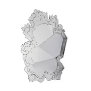 Miroir 145 - Venice - Elegant mirrored glass with darkened red finish - Pacific Compagnie.