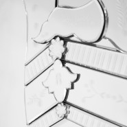 Miroir 145 - Venice - Luxury glass mirror with dark red accents - Pacific Compagnie.