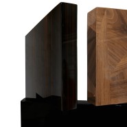 Paravent 145 - Avenue - Glass and fiberglass materials used in this elegant folding screen - Pacific Compagnie.