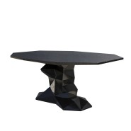 Table à manger 145 - Bonsai - High gloss varnish dining table in small size  - Pacific Compagnie.