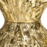 Table à manger 145 - Metamorphosis - Elegant dining table with walnut and brass combination - Pacific Compagnie.