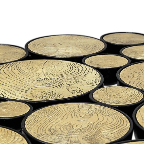 Table à manger 145 - Newton - Table à manger en aluminium et placage noyer, avec storage pour les livres - Pacific Compagnie.